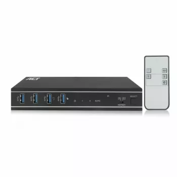 ACT 2-porttinen HDMI 4K@60Hz KVM-kytkin, USB 3.2 Gen1 (USB 3.0)