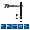 ACT yhden näytön varsi Office Solid Pro puristin/läpivientikiinnitys 12 kg 10-32