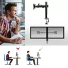 ACT kahden näytön varsi Office Solid Pro – puristin/läpivientikiinnitys – 12 kg – 10–32