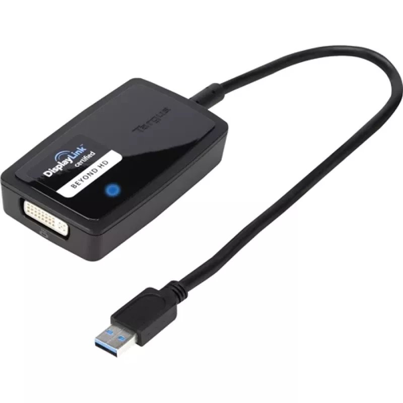 Targus ACA038EU USB 3.0 SuperSpeed usean näytön sovitin, USB Type-A – DVI-I