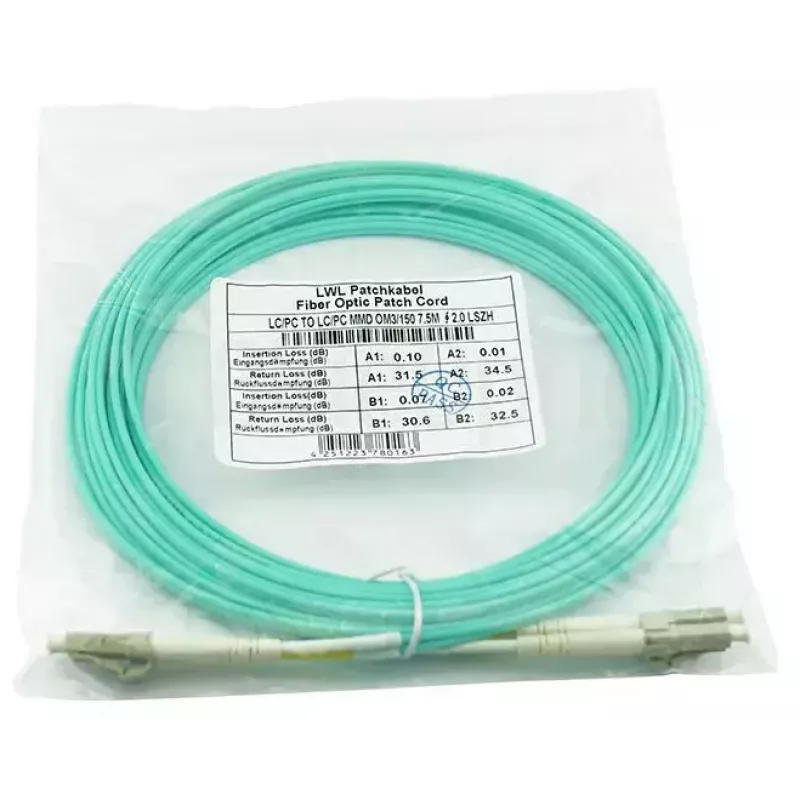 Kuituoptinen kaapeli BlueOptics AJ839A 50 m LC OM3 aqua