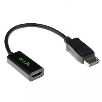 Adapterikaapeli DisplayPort-uros - HDMI-A-naaras ACT AK3994 0,15 m