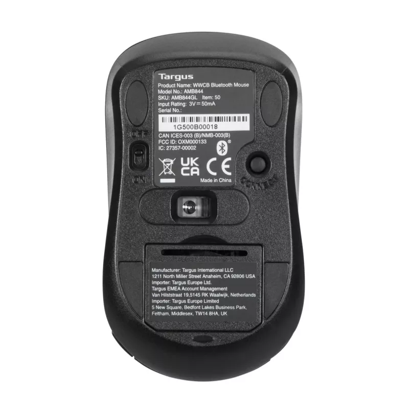Targus AMB844GL hiiri Office molempikätinen Bluetooth optinen 1000 DPI