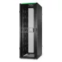 APC NetShelter SX Server Rack Gen 2, 48U, 2258H x 750W x 1070D mm, sivupaneeleilla, musta