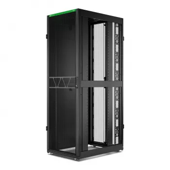 APC NetShelter SX Server Rack Gen 2, 48U, 2258H x 750W x 1070D mm, sivupaneeleilla, musta
