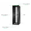 APC NetShelter SX Server Rack Gen 2, 48U, 2258H x 750W x 1070D mm, sivupaneeleilla, musta