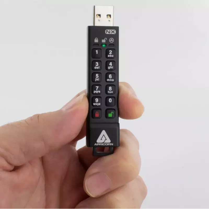 USB-muistitikku Apricorn 16GB USB Type-A 3.2 Gen 1 Aegis Secure Key 3NX