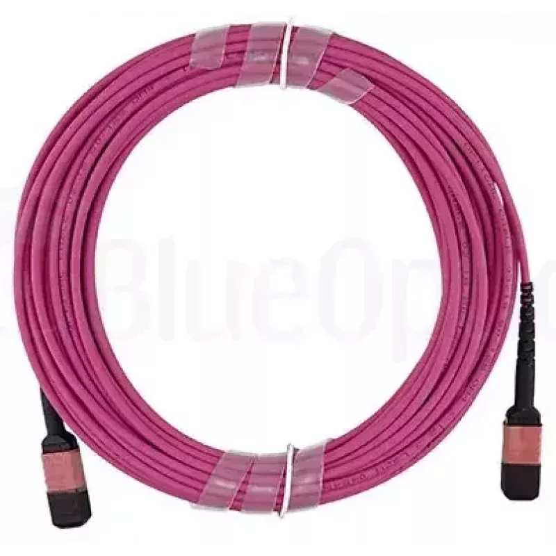 BlueOptics AV28-BO monimuotokuitu-trunk-kaapeli, MPO/UPC - MPO/UPC, OM4, 15 m, magenta