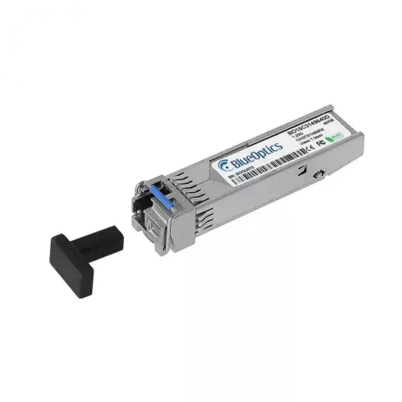BlueOptics AX-F6244-3SB4UX-BO SFP-lähetinvastaanotinmoduuli, yhteensopiva Alaxala AX-F6244-3SB4UX:n kanssa, 1000BASE-BX-U, LC Simplex, yksimuoto, TX1310/RX1490 nm, 40 km, DDM