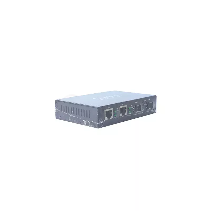 Verkkokeskitin BlueOptics BLMC003 1000 Mbit/s yksimuotokuitu musta