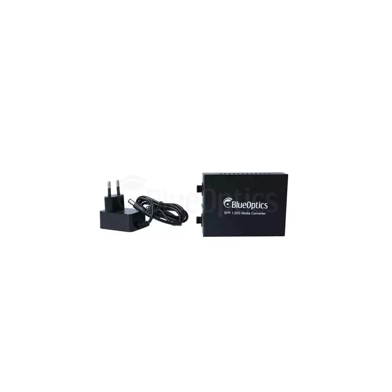 Verkkokeskitin BlueOptics BLMC004 1000 Mbit/s yksimuotokuitu musta
