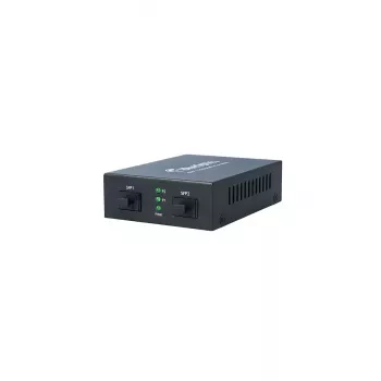 Verkkokeskitin BlueOptics BLMC004 1000 Mbit/s yksimuotokuitu musta