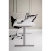 BakkerElkhuizen BE Flexible Dual BNEBFDDG näyttövarsi, pöydälle, 2 näytölle, enintään 88,9 cm (35 tuumaa), alumiini/teräs, tummanharmaa