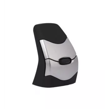 BakkerElkhuizen DXT 2 Precision Mouse Wireless, molempikätinen, pystysuunnittelu, laser, RF Wireless + Bluetooth, 2000 DPI, musta, harmaa