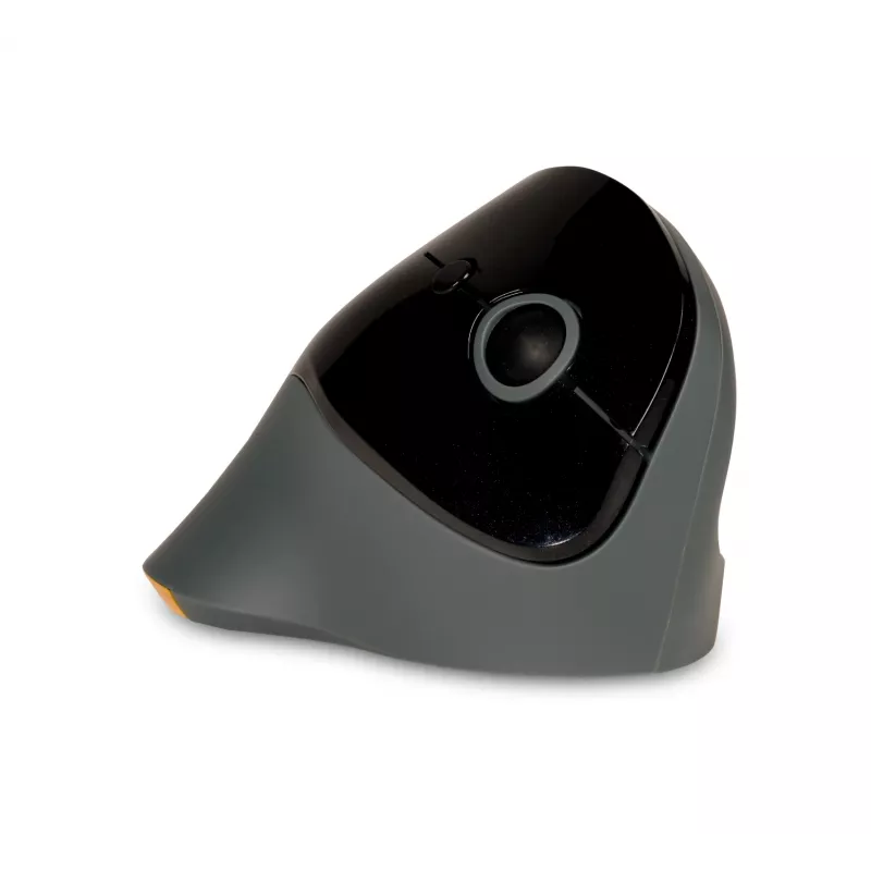 BakkerElkhuizen PRF Mouse Wireless tummanharmaa, oikeakätinen, pystysuunnittelu, optinen, RF Wireless, 1600 DPI, musta, harmaa