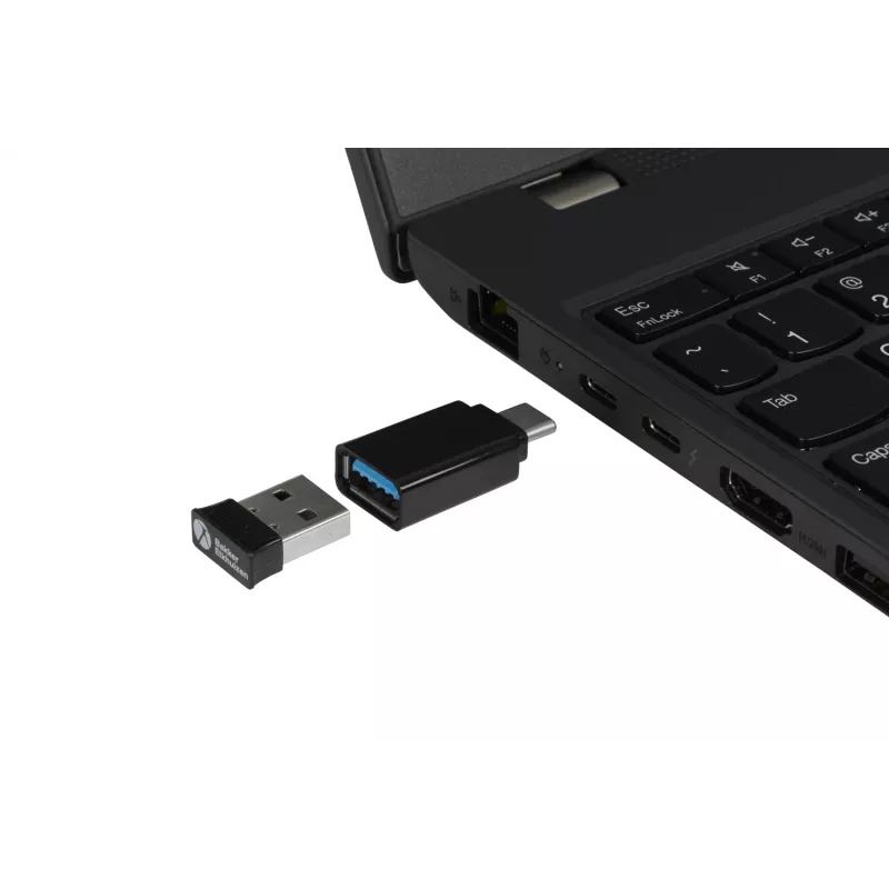 BakkerElkhuizen PRF Mouse Wireless tummanharmaa, oikeakätinen, pystysuunnittelu, optinen, RF Wireless, 1600 DPI, musta, harmaa