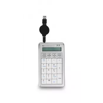 BakkerElkhuizen S-board 840 Numeric näppäimistö, USB, PC, 1,2 m, vaaleanharmaa, valkoinen