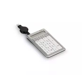 BakkerElkhuizen S-board 840 Numeric näppäimistö, USB, PC, 1,2 m, vaaleanharmaa, valkoinen