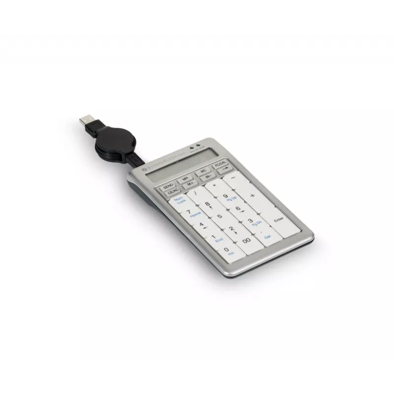 BakkerElkhuizen S-board 840 Numeric näppäimistö, USB, PC, 1,2 m, vaaleanharmaa, valkoinen