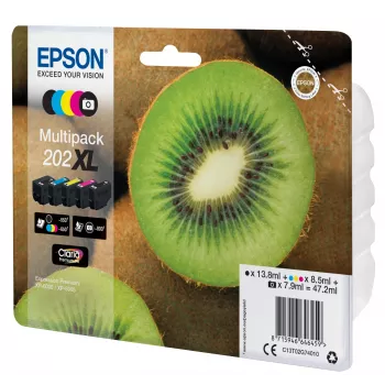 Epson Kiwi monipakkaus 5 väriä 202XL Claria Premium muste