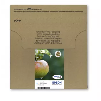 Epson Apple monipakkaus 4 väriä T129 EasyMail, musta, syaani, magenta, keltainen, 11,2 ml, 7 ml, 1 kpl, monipakkaus