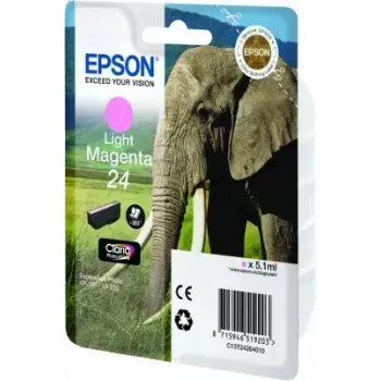 Värikasetti Epson C13T24264010 alkuperäinen pigmenttipohjainen vaaleanmagenta yksittäispakkaus