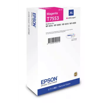 Mustekasetti Epson C13T755340 (alkuperäinen) XL suuri riitto, magenta, 1 kpl