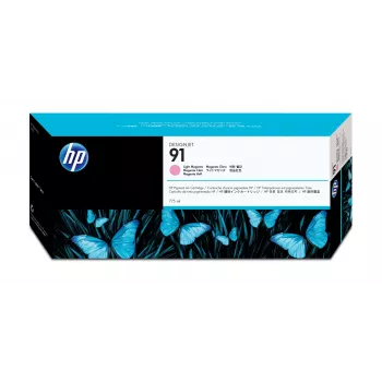HP 91 775 ml vaaleamagenta DesignJet pigmenttimustekasetti, HP DesignJet Z6100 -tulostinsarja, lämpömustesuihku, magenta, 324 mm, 120 mm, 64 mm