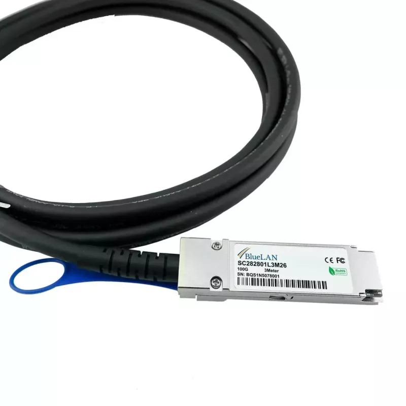 DAC-kaapeli BlueOptics CAB-Q-Q-100G-3M-BL QSFP28 3m