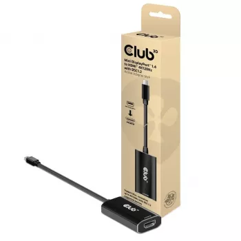 CLUB3D Mini DisplayPort 1.4 – HDMI 4K120Hz DSC1.2 -aktiivisovitin M/F