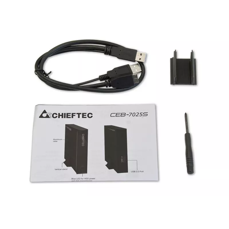 Chieftec CEB-7025S muistikotelo HDD/SSD-kotelo 2,5