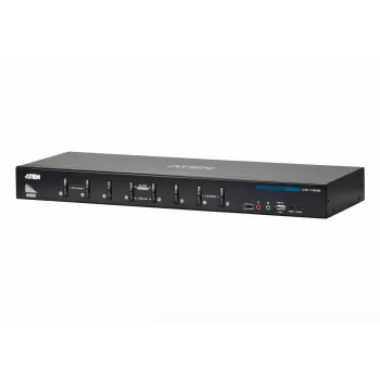 ATEN 8-porttinen USB DVI Dual-Link KVM -kytkin äänellä