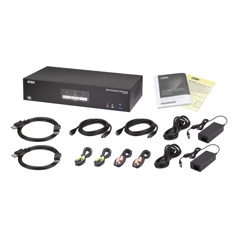 KVM-kytkin ATEN CS1922ATC USB DisplayPort 4K Ultra HD