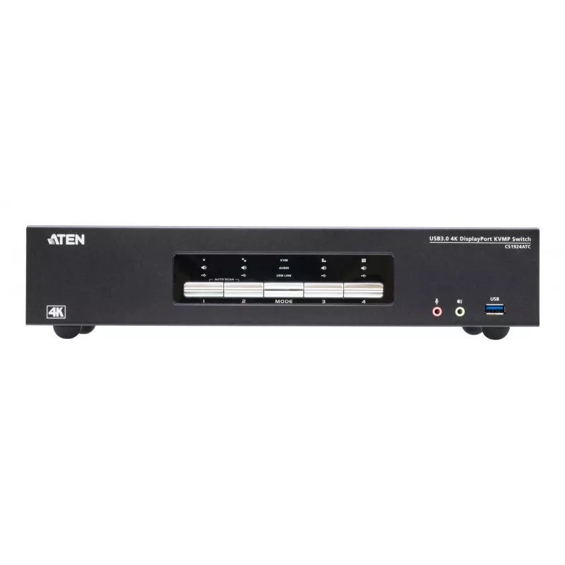 KVM-kytkin ATEN CS1924ATC USB DisplayPort 4K Ultra HD