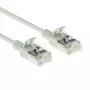 ACT harmaa 2 m LSZH U/FTP CAT6A datakeskuksen Slimline-patchkaapeli ilman lukituskielekettä RJ45-liittimillä