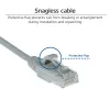 ACT harmaa 0,5 m LSZH U/UTP CAT6 datakeskuksen Slimline-patchkaapeli snagless RJ45-liittimillä