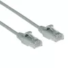 ACT harmaa 0,25 metrin LSZH U/UTP CAT6 datacenter Slimline -verkkokaapeli snagless RJ45-liittimillä