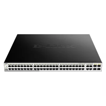 D-Link 52-porttinen PoE Gigabit Smart Managed -kytkin sisältäen 4 x 100/1000Mbps combo-porttia