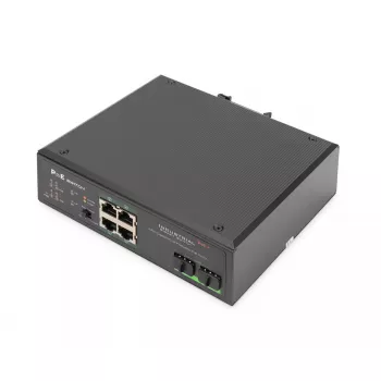 Hallitsematon kytkin Digitus DN-651109 4-porttinen Gigabit Ethernet PoE