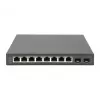 Hallitsematon kytkin Digitus 8-porttinen Gigabit + 2 Gigabit SFP