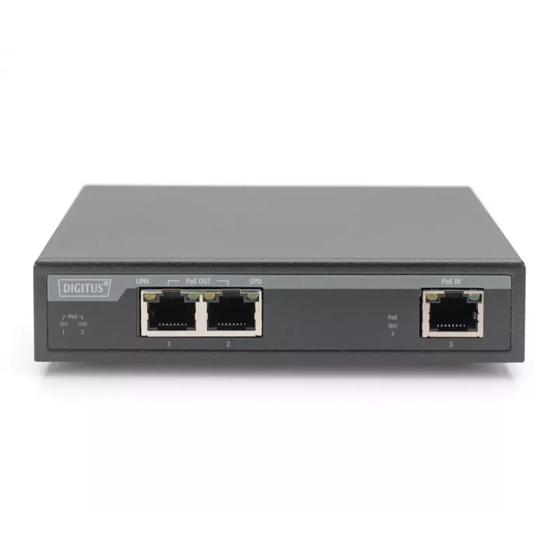 2-porttinen Gigabit 4PPoE -jatko Digitus DN-95127-1