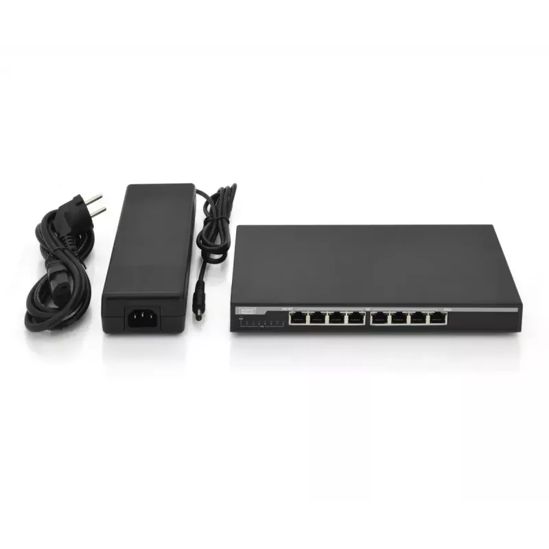 Hallitsematon kytkin Digitus DN-95340 8-porttinen Gigabit verkkokytkin