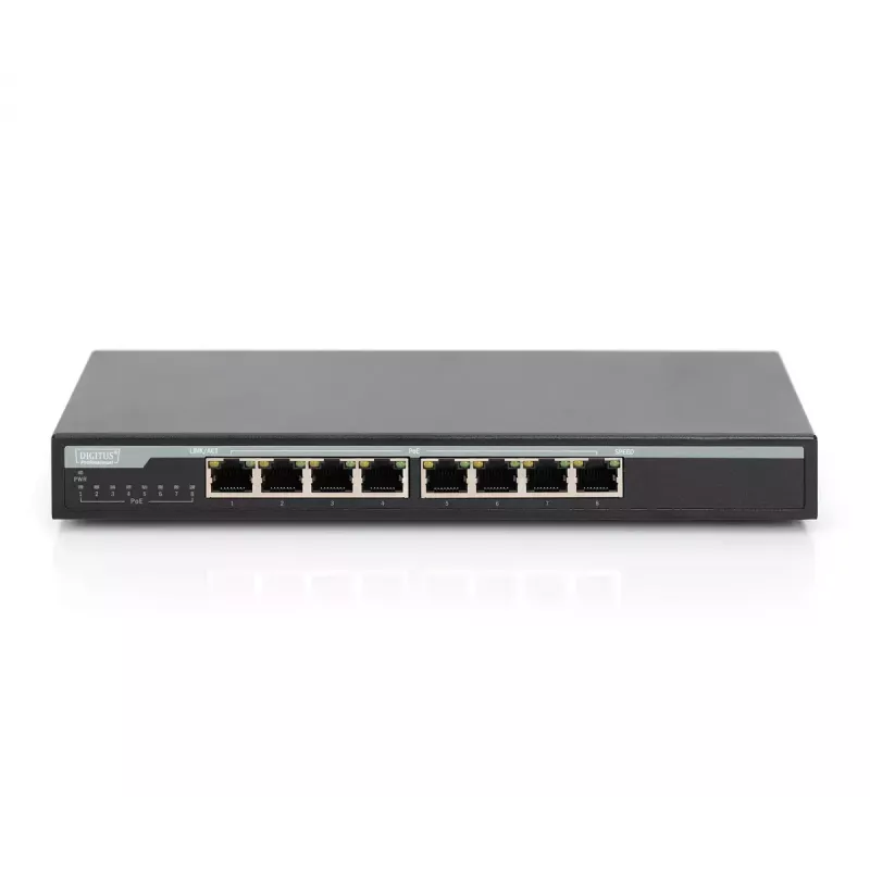 Hallitsematon kytkin Digitus DN-95340 8-porttinen Gigabit verkkokytkin