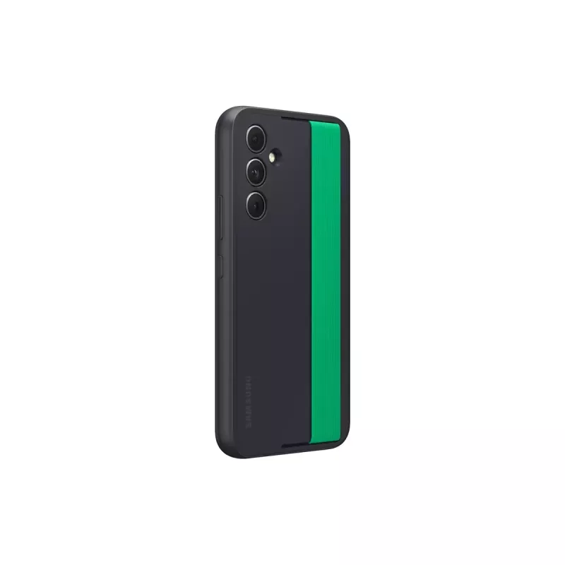 Samsung EF-XA546CBEGWW Slim Strap Cover -suojakuori Galaxy A54 5G -puhelimelle, musta