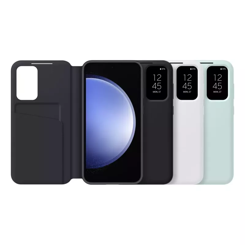 Samsung EF-ZS711CWEGWW Smart View Wallet Case Galaxy S23 FE:lle, valkoinen