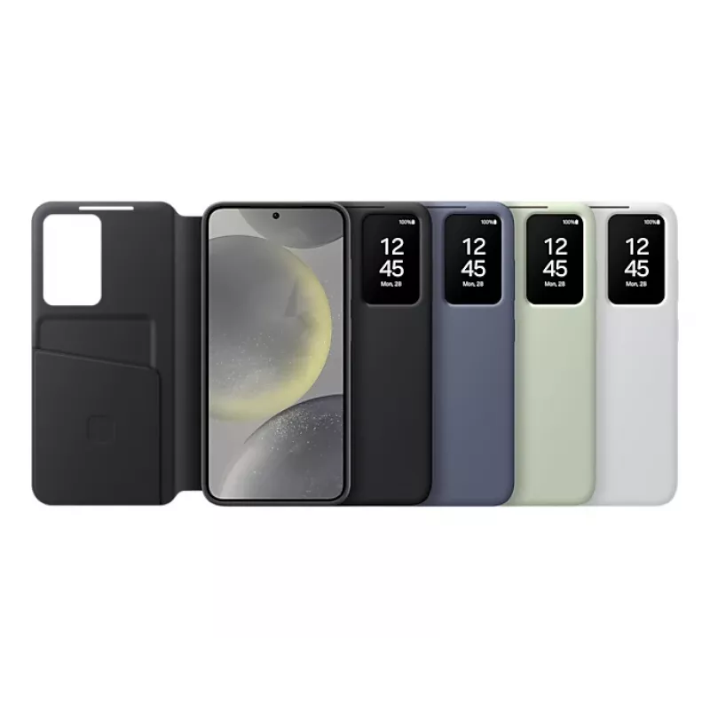 Lompakkokotelo Samsung Galaxy S24 valkoinen 6,2 tuumaa 1 korttipaikka