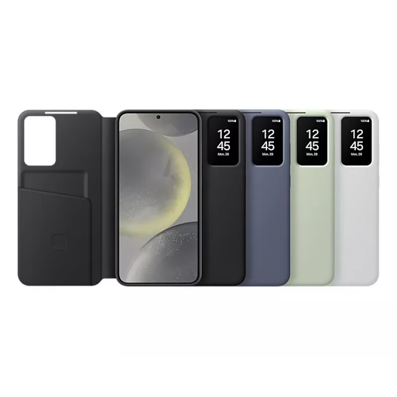 Flip-kotelo Samsung Galaxy S24+ valkoinen 6,7 tuumaa 1 korttipaikka