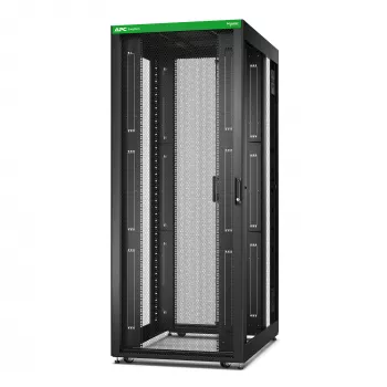 APC Easy Rack, 42U, musta, katolla, pyörillä, jaloilla, 4 kiinnikkeellä ja pohjalla, ilman sivuseinämiä, 1991H x 800B x 1200T mm