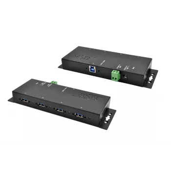 EXSYS EX-1183HMVS-2 USB-keskitin 3.2 Gen 1 Type-B 5000 Mbit/s musta