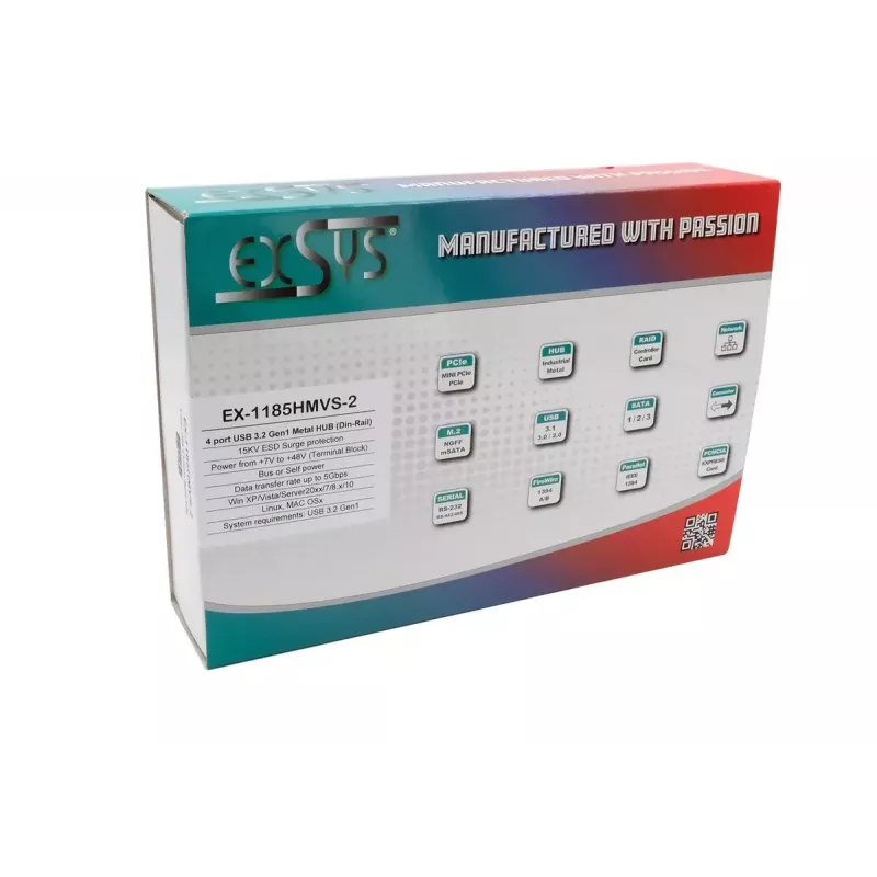 USB-keskitin EXSYS EX-1185HMVS-2